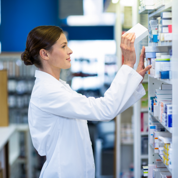 Smiling pharmacist