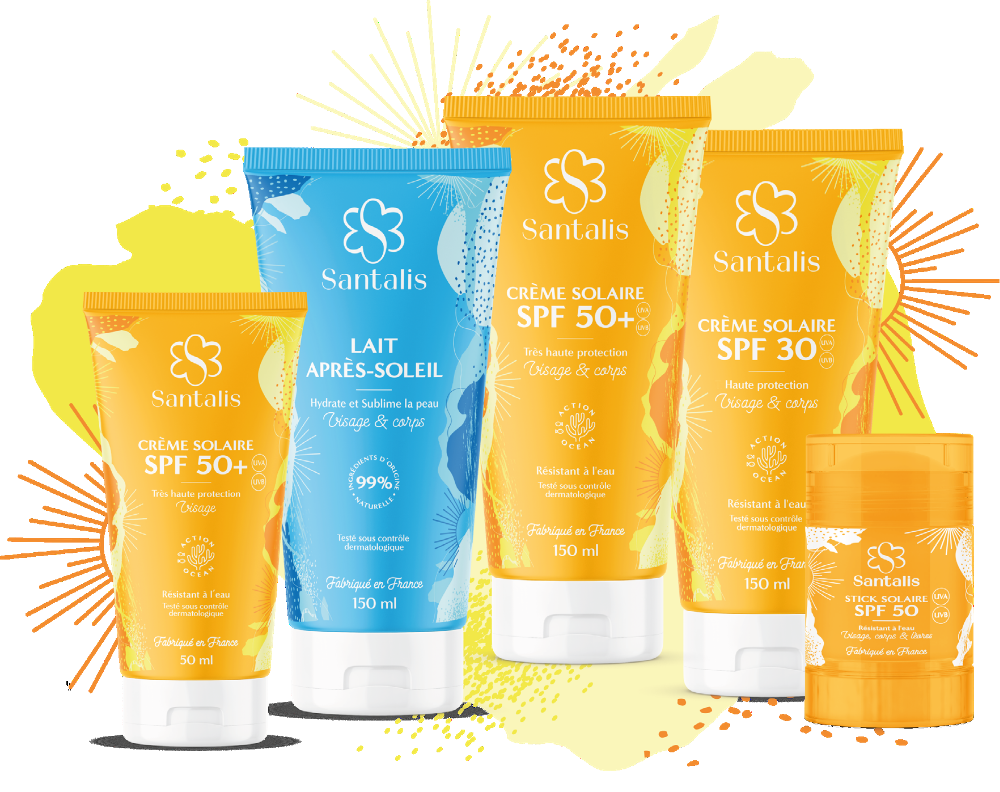 Gamme de produits solaire de Santalis